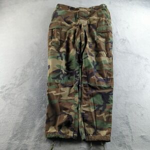 Vintage 90s US Military Pants Mens Large X-Long Woodland Camo BDU Combat Propper